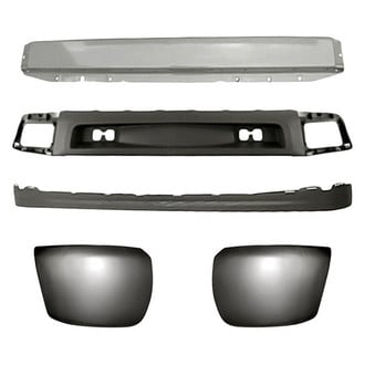 Sherman® - 5-Piece (Front Bumper Reinforcement, Front Bumper Air Deflector, Front Bumper Deflector Extension, Front Inner and Outer Bumper End) (Value Line)