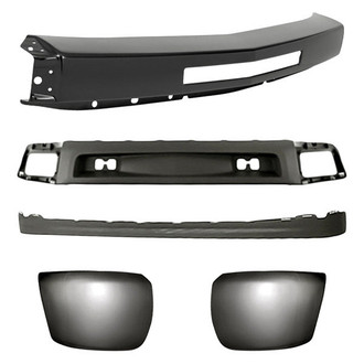 Sherman® - 5-Piece (Front Bumper Face Bar, Front Bumper Air Deflector, Front Bumper Deflector Extension, Front Inner and Outer Bumper End) (Value Line)