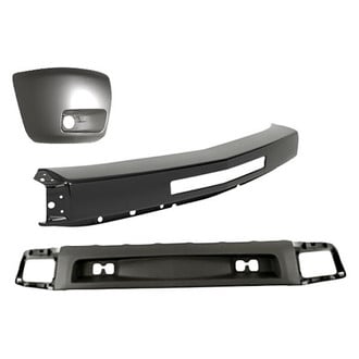 Sherman® - 3-Piece (Front Bumper Face Bar, Front Bumper Air Deflector, Front Driver Side Bumper End) (Value Line)