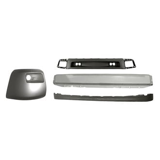 Sherman® - 4-Piece (Front Bumper Reinforcement, Front Bumper Air Deflector, Front Bumper Deflector Extension, Front Driver Side Bumper End) (Value Line)