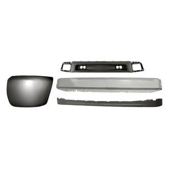 Sherman® - 4-Piece (Front Bumper Reinforcement, Front Bumper Air Deflector, Front Bumper Deflector Extension, Front Driver Side Bumper End) (Value Line)
