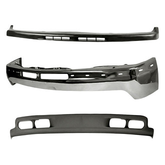 Sherman® - 3-Piece (Front Bumper Face Bar, Front Bumper Air Deflector, Front Upper Bumper Valance) (Value Line)