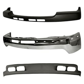 Sherman® BNDL-228948 - 3-Piece (Front Bumper Face Bar, Front Bumper Air Deflector, Front Upper Bumper Valance) (Value Line)