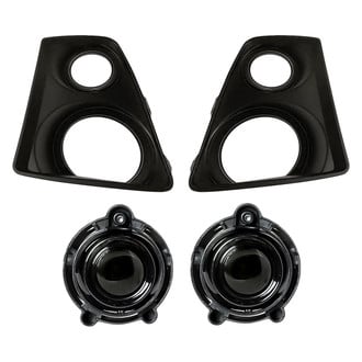 Sherman® - 4-Piece (Driver and Passenger Side Fog Light, Front Inner and Outer Fog Light Bezel) (Value Line)