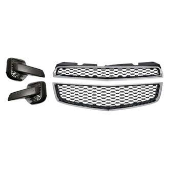 Sherman® - 4-Piece (Upper and Lower Grille, Front Inner and Outer Fog Light Cover) (Value Line)
