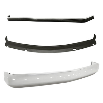 Sherman® - 3-Piece (Front Bumper Face Bar, Front Bumper Valance, Front Center Bumper Impact Strip) (Value Line)