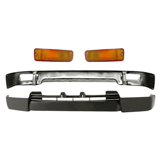 Sherman® - 4-Piece (Front Bumper Face Bar, Front Bumper Valance, Front Driver and Passenger Side Turn Signal/Parking Light) (Value Line)