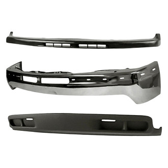 Sherman® - 3-Piece (Front Bumper Face Bar, Front Bumper Air Deflector, Front Upper Bumper Valance) (Value Line)