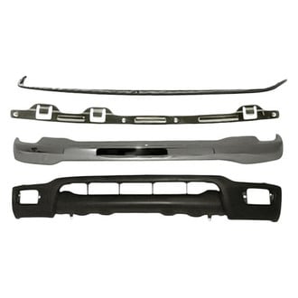 Sherman® - 4-Piece (Front Bumper Face Bar, Front Bumper Valance, Front Upper Bumper Filler, Front Center Bumper Bracket) (Value Line)