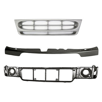 Sherman® - 3-Piece (Grille, Header Panel, Front Upper Center Bumper Stone Deflector) (Value Line)