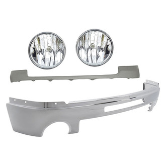 Sherman® - 4-Piece (Front Upper Bumper Cover, Front Bumper Face Bar, Driver and Passenger Side Fog Light) (Value Line)