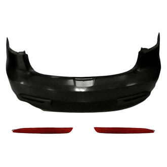 Sherman® - 3-Piece (Rear Bumper Cover, Rear Inner and Outer Bumper Reflector) (CAPA Certified)