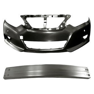 Sherman® BNDL-229169 - 2-Piece (Front Bumper Cover, Front Bumper Cover Reinforcement) (Value Line)