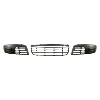 Sherman® - 3-Piece (Front Lower Center Bumper Grille, Front Inner and Outer Fog Light Cover) (Value Line)