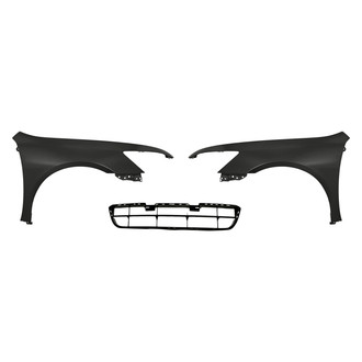 Sherman® - 3-Piece (Front Driver and Passenger Side Fender, Front Lower Bumper Grille) (Value Line)