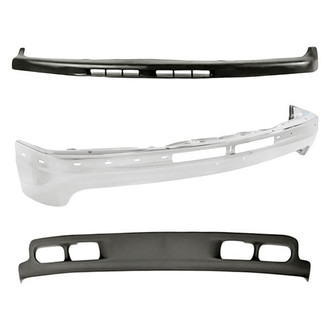 Sherman® - 3-Piece (Front Bumper Face Bar, Front Bumper Air Deflector, Front Upper Bumper Valance) (Value Line)
