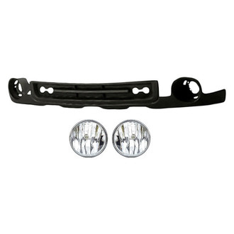 Sherman® - 3-Piece (Front Lower Bumper Cover, Driver and Passenger Side Fog Light) (Value Line)