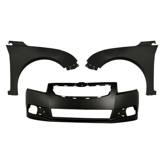 Sherman® - 3-Piece (Front Bumper Cover, Front Driver and Passenger Side Fender) (Value Line)