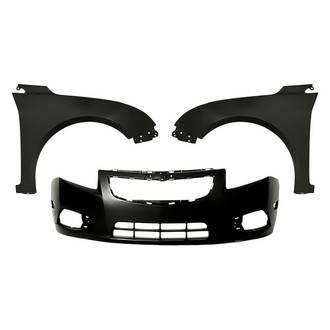 Sherman® - 3-Piece (Front Bumper Cover, Front Driver and Passenger Side Fender) (Value Line)