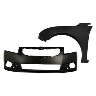 Sherman® - 2-Piece (Front Bumper Cover, Front Driver Side Fender) (Value Line)