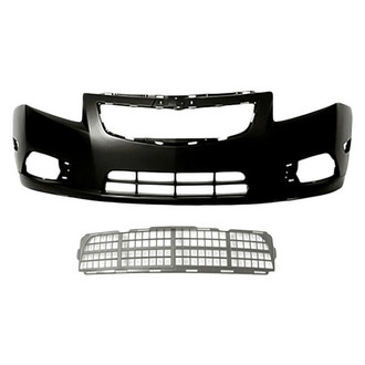 Sherman® - 2-Piece (Front Bumper Cover, Front Bumper Grille) (Value Line)