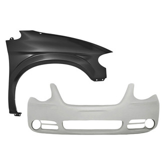 Sherman® - 2-Piece (Front Bumper Cover, Front Passenger Side Fender) (Value Line)