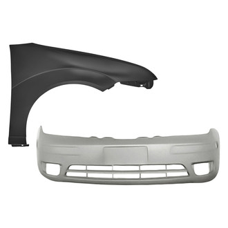 Sherman® BNDL-229356 - 2-Piece (Front Bumper Cover, Front Passenger Side Fender) (Value Line)