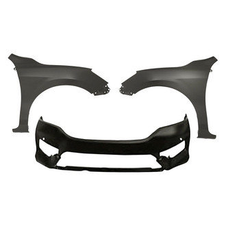 Sherman® - 3-Piece (Front Bumper Cover, Front Driver and Passenger Side Fender) (Value Line)