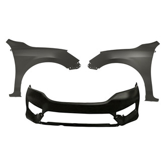 Sherman® - 3-Piece (Front Bumper Cover, Front Driver and Passenger Side Fender) (CAPA Certified)