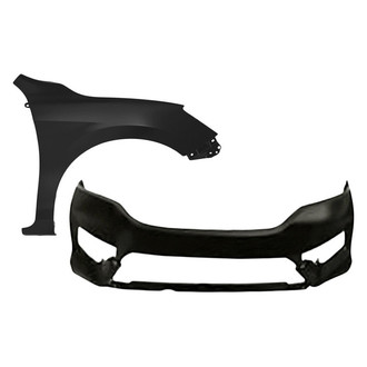 Sherman® - 2-Piece (Front Bumper Cover, Front Passenger Side Fender) (CAPA Certified)