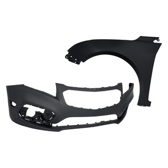 Sherman® - 2-Piece (Front Bumper Cover, Front Driver Side Fender) (Value Line)