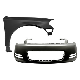 Sherman® - 2-Piece (Front Bumper Cover, Front Passenger Side Fender) (CAPA Certified)