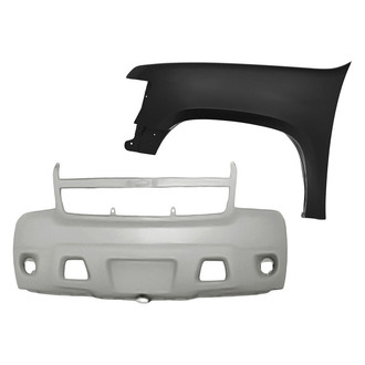 Sherman® - 2-Piece (Front Bumper Cover, Front Driver Side Fender) (CAPA Certified)