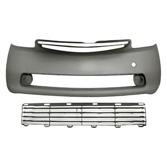 Sherman® - 2-Piece (Front Bumper Cover, Front Lower Center Bumper Grille) (Value Line)