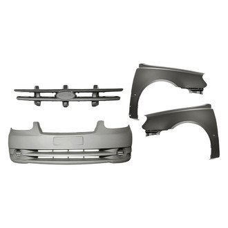Sherman® - 4-Piece (Front Bumper Cover, Front Driver and Passenger Side Fender, Grille) (Value Line)