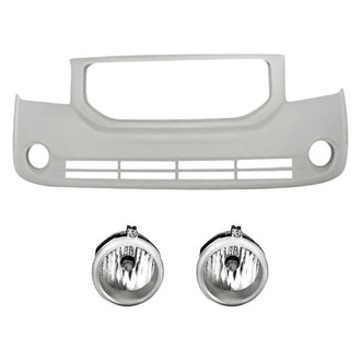 Sherman® - 3-Piece (Front Bumper Cover, Driver and Passenger Side Fog Light) (Value Line)