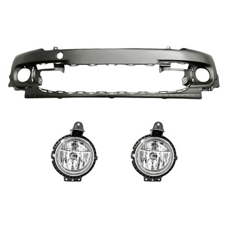 Sherman® - 3-Piece (Front Bumper Cover, Driver and Passenger Side Fog Light) (Value Line)