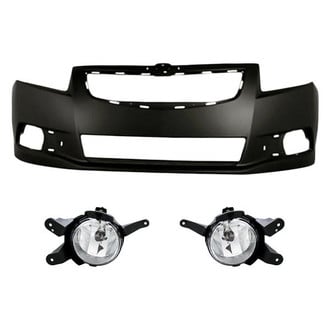 Sherman® - 3-Piece (Front Bumper Cover, Driver and Passenger Side Fog Light) (Value Line)
