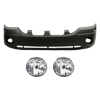 Sherman® - 3-Piece (Front Bumper Cover, Driver and Passenger Side Fog Light) (CAPA Certified)