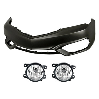 Sherman® - 3-Piece (Front Bumper Cover, Driver and Passenger Side Fog Light) (Value Line)
