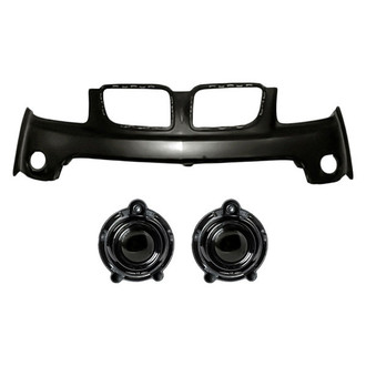 Sherman® - 3-Piece (Front Upper Bumper Cover, Driver and Passenger Side Fog Light) (Value Line)