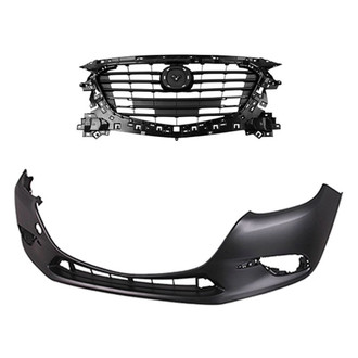 Sherman® - 2-Piece (Front Bumper Cover, Grille) (CAPA Certified)