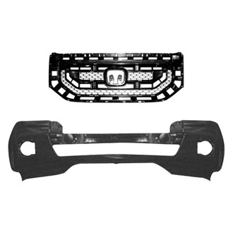 Sherman® - 2-Piece (Front Bumper Cover, Grille) (CAPA Certified)