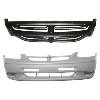 Sherman® - 2-Piece (Front Bumper Cover, Grille) (Value Line)