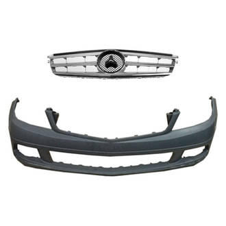Sherman® - 2-Piece (Front Bumper Cover, Grille) (Value Line)