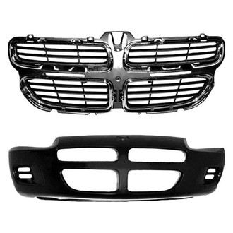 Sherman® BNDL-230749 - 2-Piece (Front Bumper Cover, Grille) (Value Line)