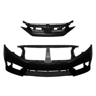Sherman® - 2-Piece (Front Bumper Cover, Grille) (CAPA Certified)