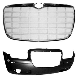 Sherman® - 2-Piece (Front Bumper Cover, Grille) (Value Line)