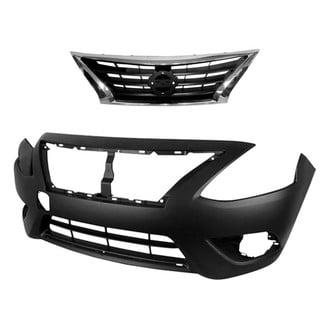 Sherman® - 2-Piece (Front Bumper Cover, Grille) (CAPA Certified)