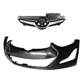 Sherman® - 2-Piece (Front Bumper Cover, Grille) (CAPA Certified)
